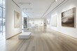© nur - Modern white gallery interior
