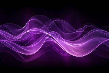 Poster - Abstract purple wave background