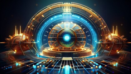 Symbolic wallpaper illustration, glamour factor Internet and computers
