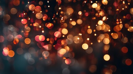 Poster - Abstract image featuring vibrant, colorful bokeh lights for artistic and creative backgrounds or designs.