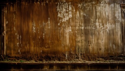 Aufkleber - abstract brown texture with eerie dark tones, perfect for halloween themed design, print, and web graphics high resolution texture background for creative use
