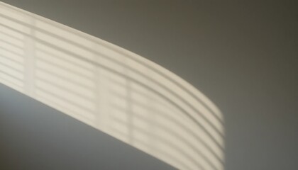 Poster - Sunlight patterns cast on wall indoor space abstract photography minimalist design soft shadows artistic concept