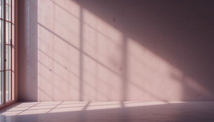 Poster - Natural light patterns indoor space photography minimalist setting daytime shadow play