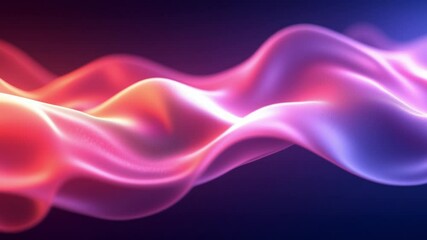 Aufkleber - Abstract Light Waves Background with Smooth Gradient and Elegant Flow