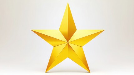 Poster - Bright yellow star with a coin-shaped design representing value perception and its abstract conceptualization in art