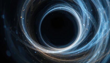 Poster - Dynamic cosmic swirl space abstract art digital environment close-up view conceptual imagery illustrating motion and infinity