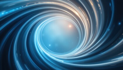 Poster - Dynamic spiral motion of light and energy digital universe abstract artwork futuristic environment close-up view visualization concept