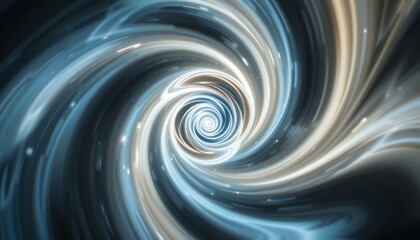 Poster - Dynamic spiral motion in a cosmic vortex abstract space 3d animation dark environment futuristic viewpoint concept of time travel