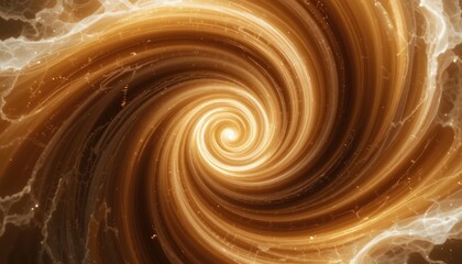 Poster - Dynamic swirling galaxy visualization digital art abstract environment cosmic viewpoint hypnotic energy concept for visual impact