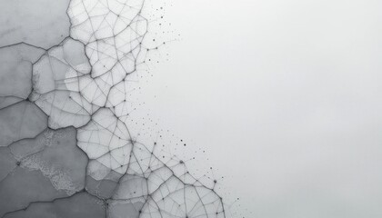 Poster - Abstract art design featuring cracked textures on light background digital artwork minimalist style contemporary aesthetic
