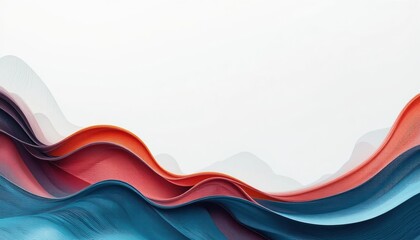 Poster - Dynamic abstract wave patterns digital art graphic design contemporary style close-up visual aesthetics for modern spaces