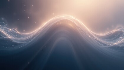 Poster - Dynamic light waves creating ethereal patterns in a virtual space abstract art digital design futuristic environment aerial view visual concept