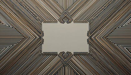 Poster - Geometric art installation urban gallery visual art creative space eye-level angle contemporary design concept