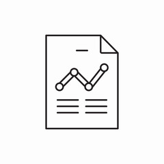 Poster - Business report document data icon vector sign