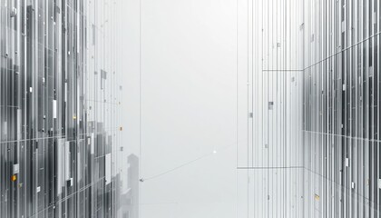 Poster - Exploring modern digital architecture virtual space digital artwork abstract environment immersive viewpoint innovative concepts for future design