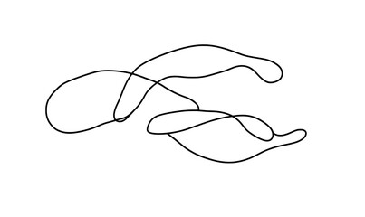 Poster - Sleek vector illustration of intertwined abstract lines demonstrating fluid motion and artistic design concepts