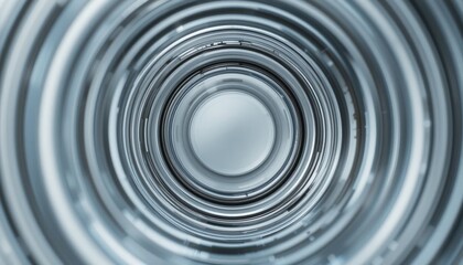 Poster - Circular perspective through a glass tube abstract photography modern environment close-up viewpoint depth concept for visual impact