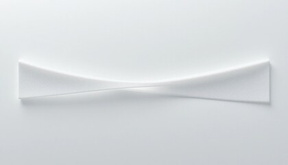 Poster - Abstract white wave design minimalist interior graphic art modern environment close-up view conceptual aesthetics for creative spaces