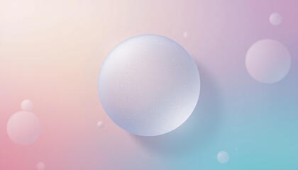Poster - Abstract colorful background with circles gradient design digital art modern aesthetic soft colors creative conceptualization