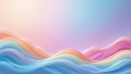 Poster - Calm ocean waves at sunrise serene coastal landscape digital illustration peaceful environment aesthetic viewpoint tranquility concept for seo impact