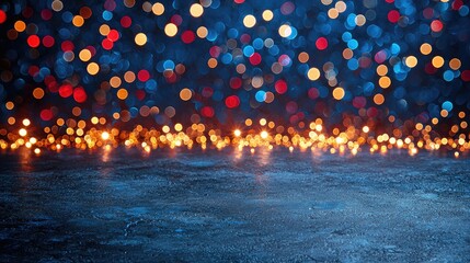 Wall Mural - vibrant firework explosion in night sky with glowing trails, sparkling particles, and cinematic ligh