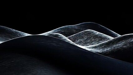 Poster - Mesmerizing dance of light on water waves creating a serene nighttime landscape Generative AI