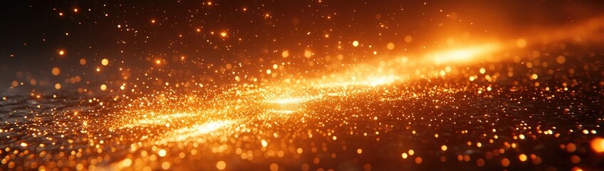 Wall Mural - vibrant firework explosion in night sky with glowing trails, sparkling particles, and cinematic ligh