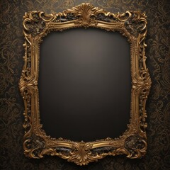 Wall Mural - antique gold frame