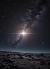 Wall Mural - dazzling celestial expanse, countless stars shimmering in velvet black , interstellar, astrophotogra