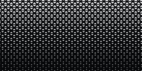 Poster - Halftone triangles geometric background. Vector illustration.