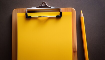 clipboard with blank paper