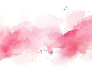 Poster - Pink watercolor background with soft pastel tones, delicate brush strokes, and subtle texture for an elegant touch.