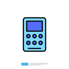 Poster - Digital Calculator Icon Representing Modern Educational and Scientific Tools for Mathematics and Data Calculation