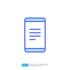 Poster - Modern Icon of a Mobile Phone Displaying Text for Education and Science Themes in Digital Learning Environments