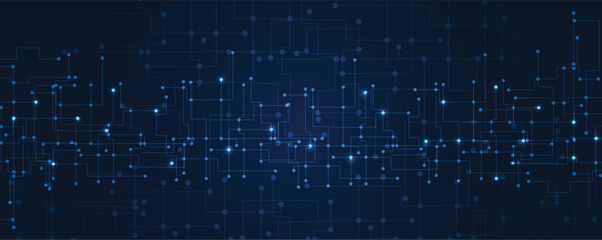 Poster - abstract structure  circuit board  technology