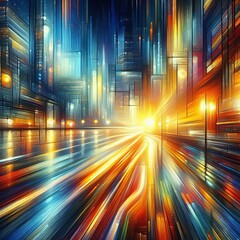 Wall Mural - impressionist light color on surfaces
