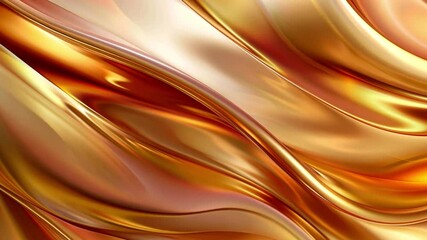 Poster - elegant abstract background shimmering gold waves with smooth textures create luxurious and warm atm