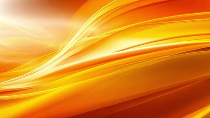 Poster - dynamic and vibrant abstract background flowing warm orange curves and smooth waves evoking energy a
