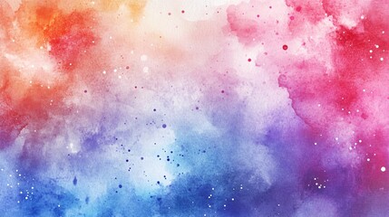 Poster - Abstract colorful watercolor background with splashes and texture