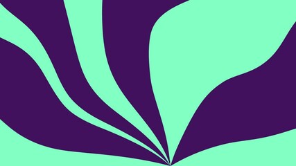 Aufkleber - Abstract design featuring flowing shapes in purple and mint green, creating a dynamic visual effect