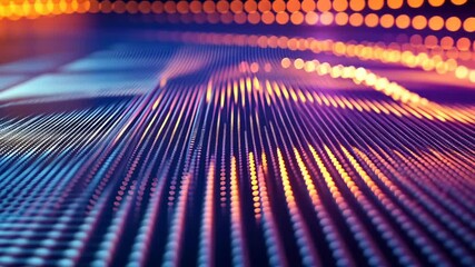 Poster - Vibrant patterns illuminate a futuristic dance floor at an urban nightlife hotspot in the heart of the city Generative AI