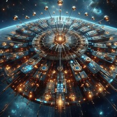 Wall Mural - starlight condenser source looks like