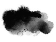 © pim - Abstract ink background, grunge art. Black paint stroke texture on white paper in marble style. Wallpaper for web design and games. Hand drawn watercolor isolated illustration.