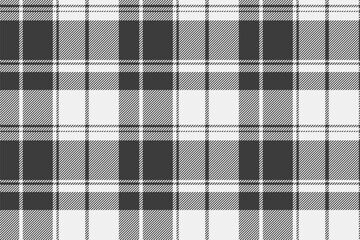 Aufkleber - classic grayscale plaid pattern. timeless textile design evokes warmth, tradition, and comfort. idea