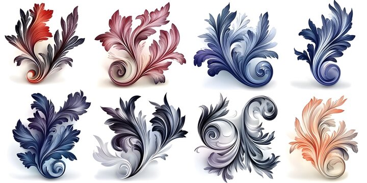 Floral swirls and stunning ornaments.