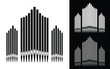 © Pkraa - Triple pipe organ music instrument organist vector