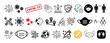 © MSTRUKAYA - Set of Covid 19, Pandemic Prevention, Vaccination, Masks and Social Distancing icon set collection vector design.