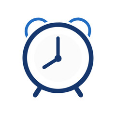Poster - Alarm clock vector icon time management reminder wake up call schedule notification deadline 8am