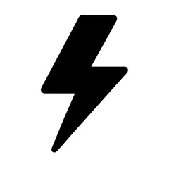 Poster - Lightning bolt icon vector illustration energy power flash thunder symbol electric sign design graphic