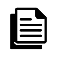Poster - Document file paper page icon vector illustration for business and education design element